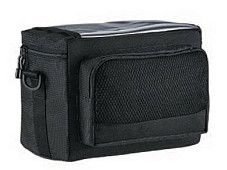 Велосумка на руль SL4246BK, 19.1 x 26.0 x 20.3 cm, крепеж на ремни, с прозрачным планшетом для карт